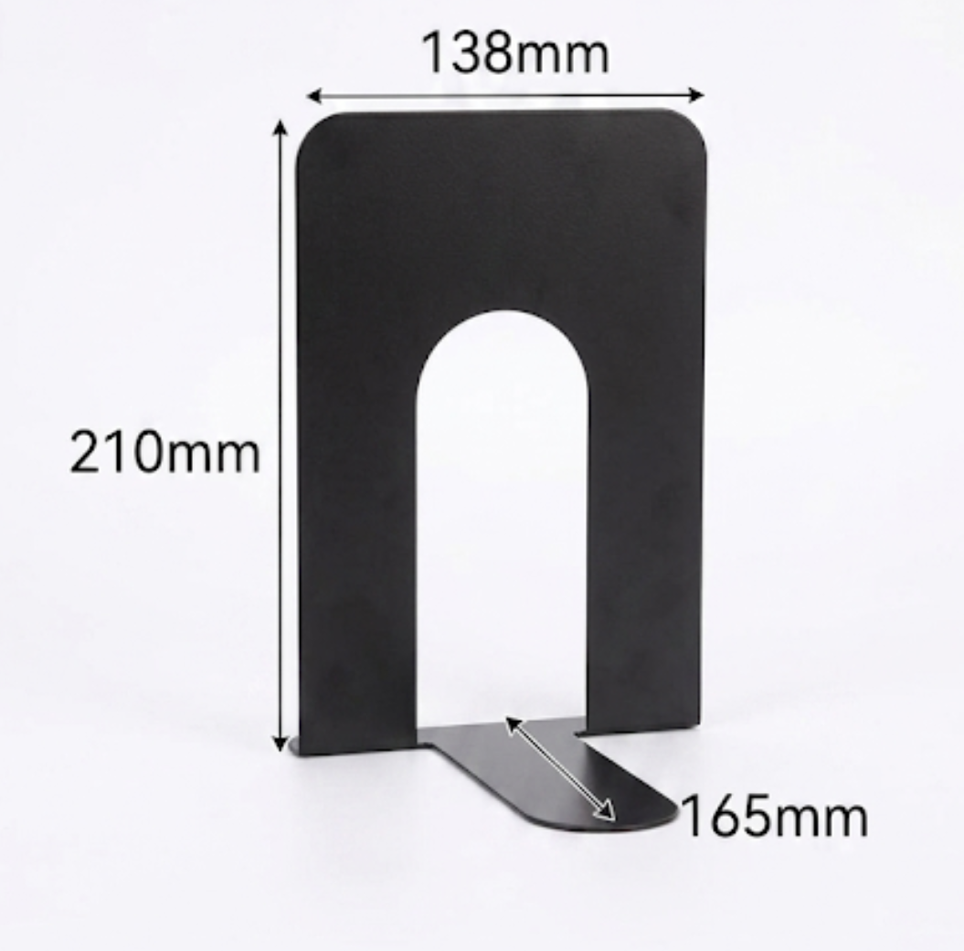 IFHUB Heavy Duty Metal Bookends Book Stand Holder (210mm x 138mm)